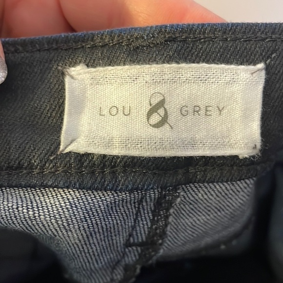 Lou & Gray Modern Skinny Ankle Coated Denim Jeans size 0/25 Zipper Ankle - Picture 5 of 16